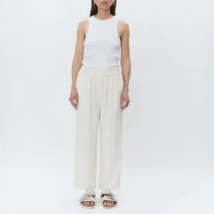 DAY BIRGER ET MIKKELSEN Jonah Classic Gabardine Trousers in Ivory