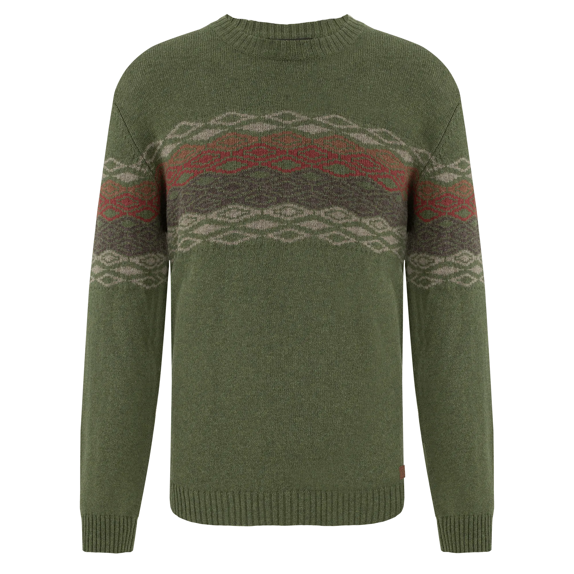 Daya Eco Crew Neck Sweater - Evergreen
