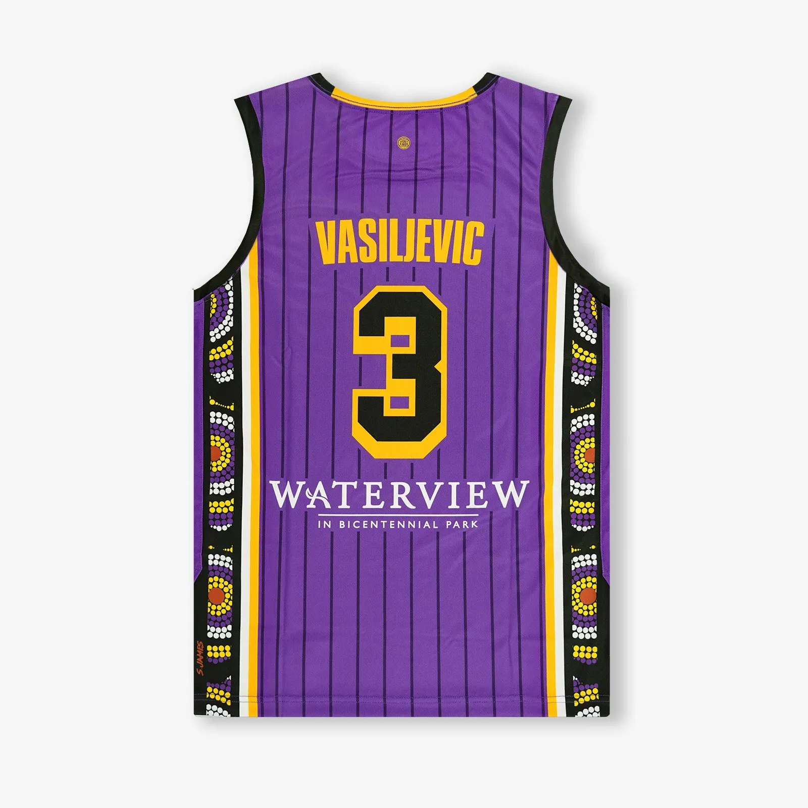 Dejan Vasiljevic Sydney Kings NBL Home Authentic Jersey - Purple