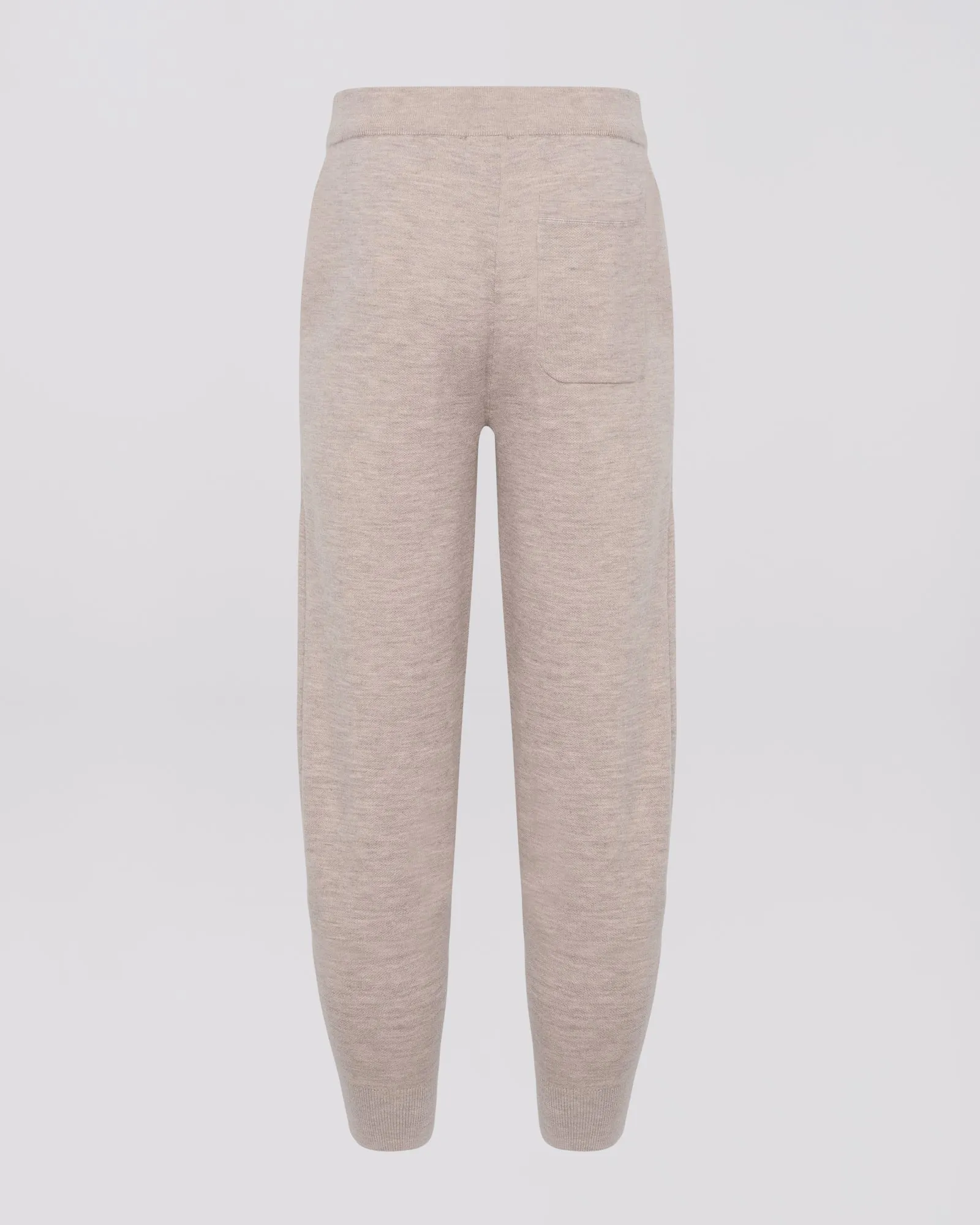 Double-sided cashmere trousers