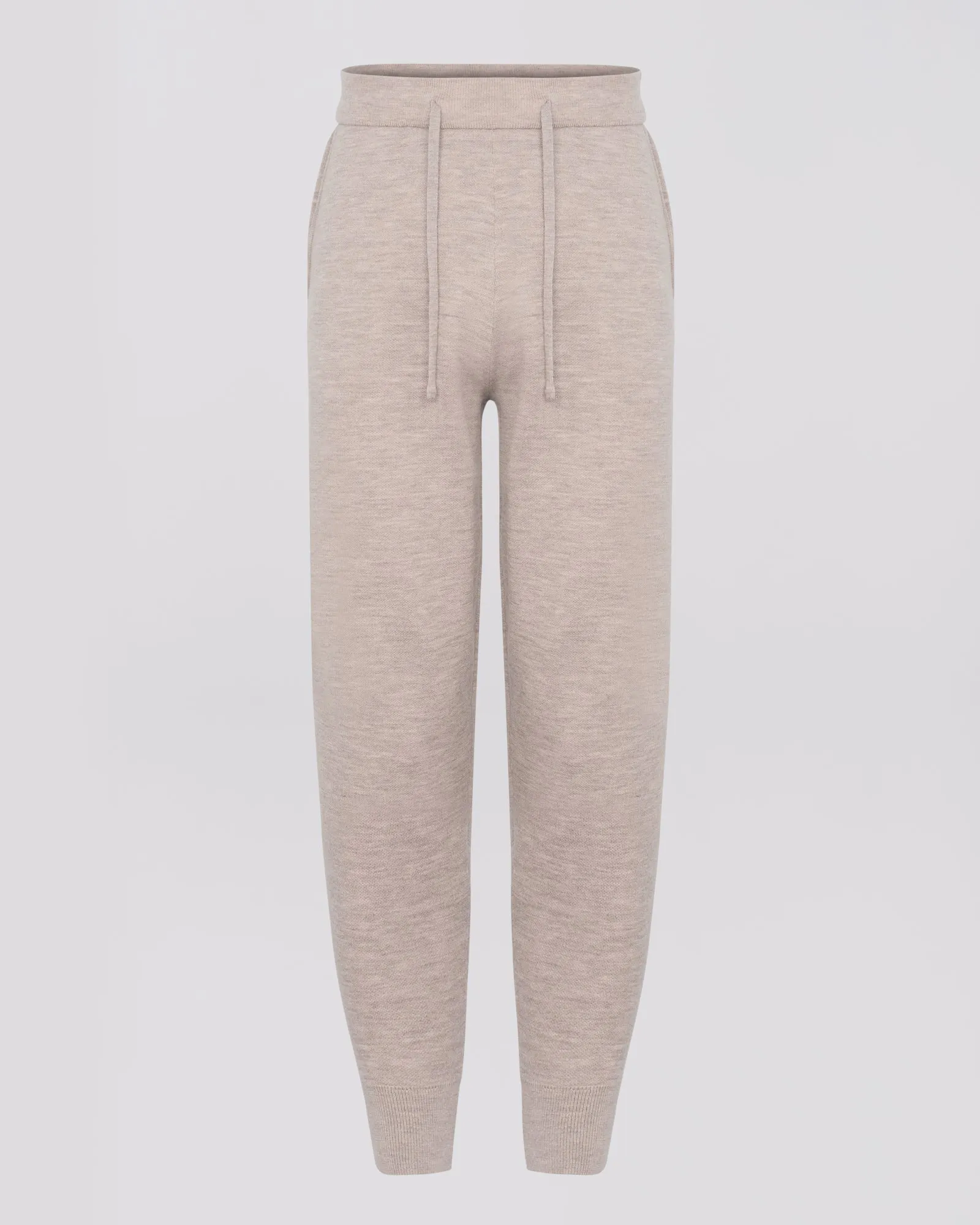 Double-sided cashmere trousers