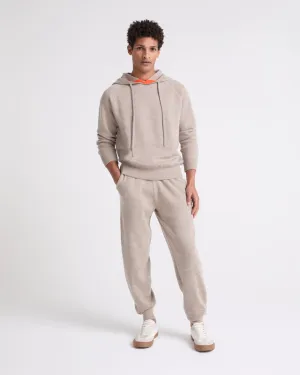 Double-sided cashmere trousers
