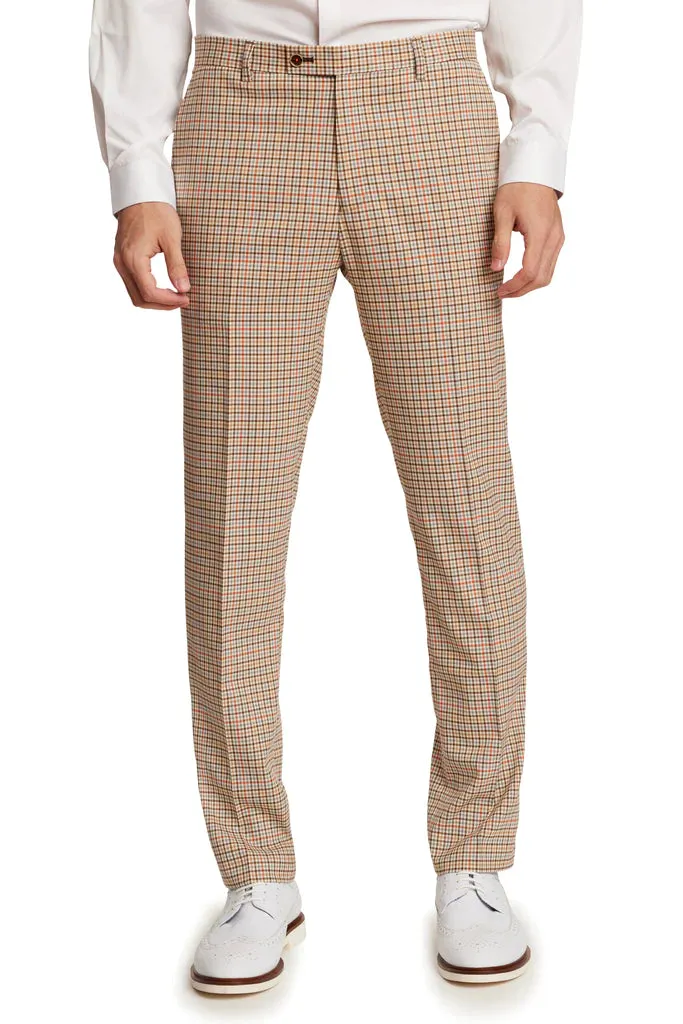 Downing Dress Pants- Tan Check