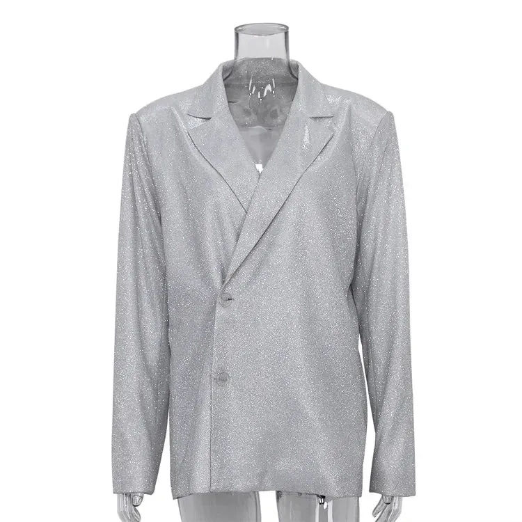 Dreamofthe90s Glitter Blazer Party Suit Set