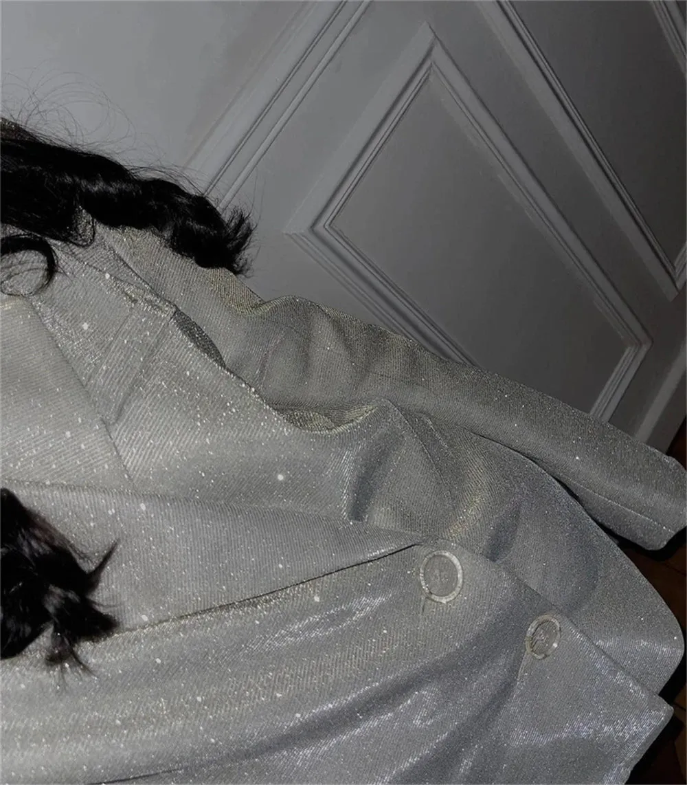 Dreamofthe90s Glitter Blazer Party Suit Set