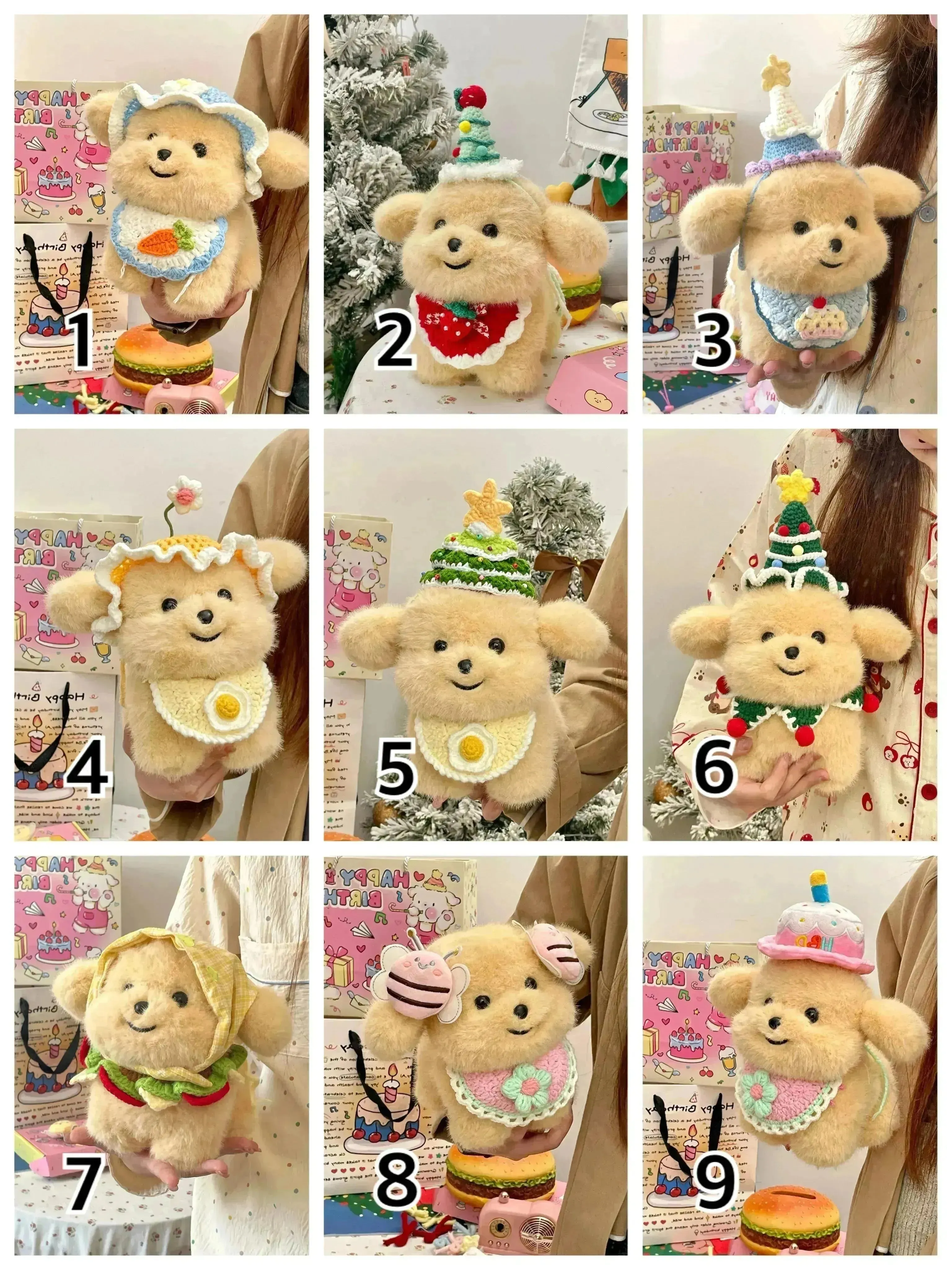 Dressed up Puppy Plushie (21 cm)