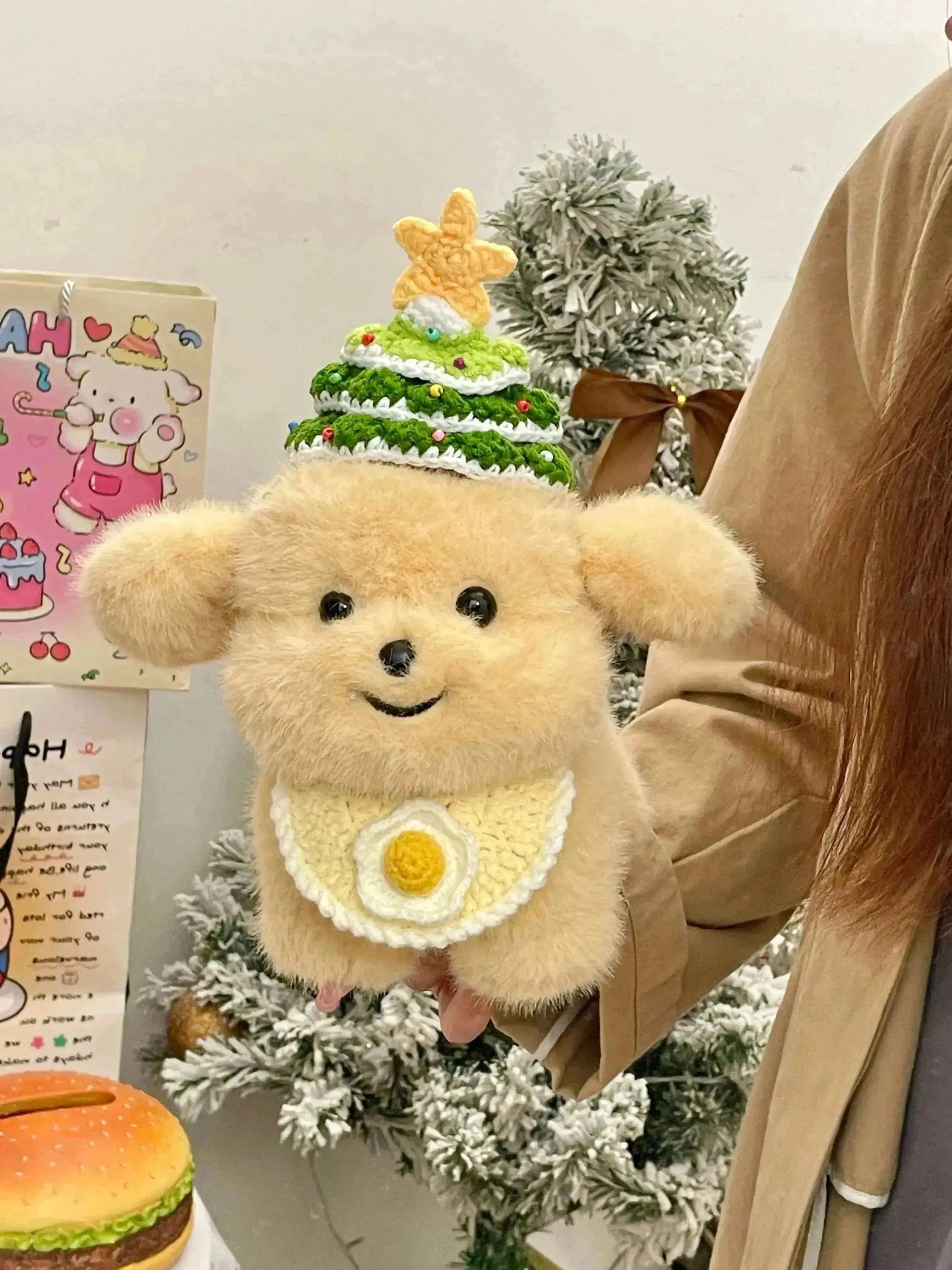Dressed up Puppy Plushie (21 cm)