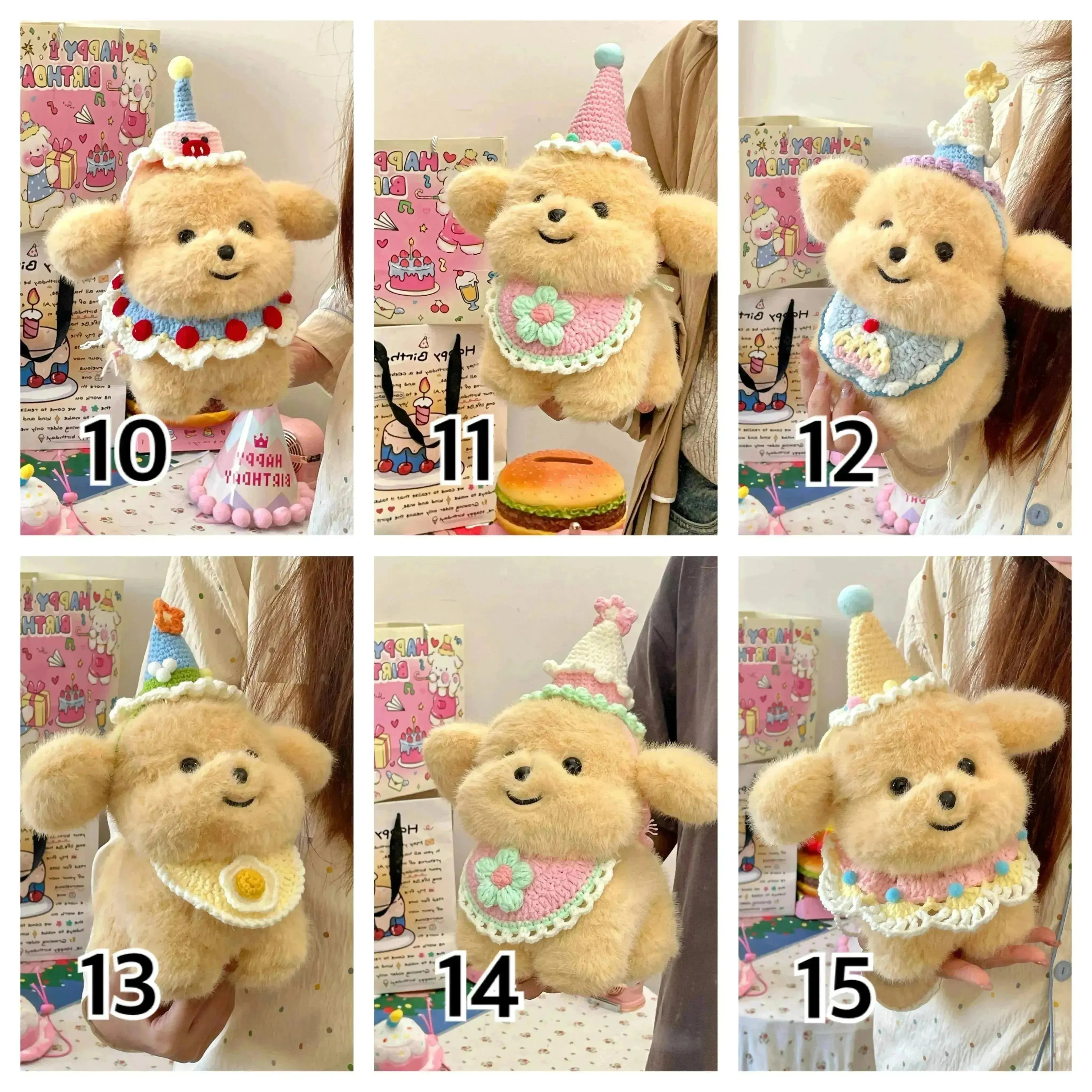 Dressed up Puppy Plushie (21 cm)