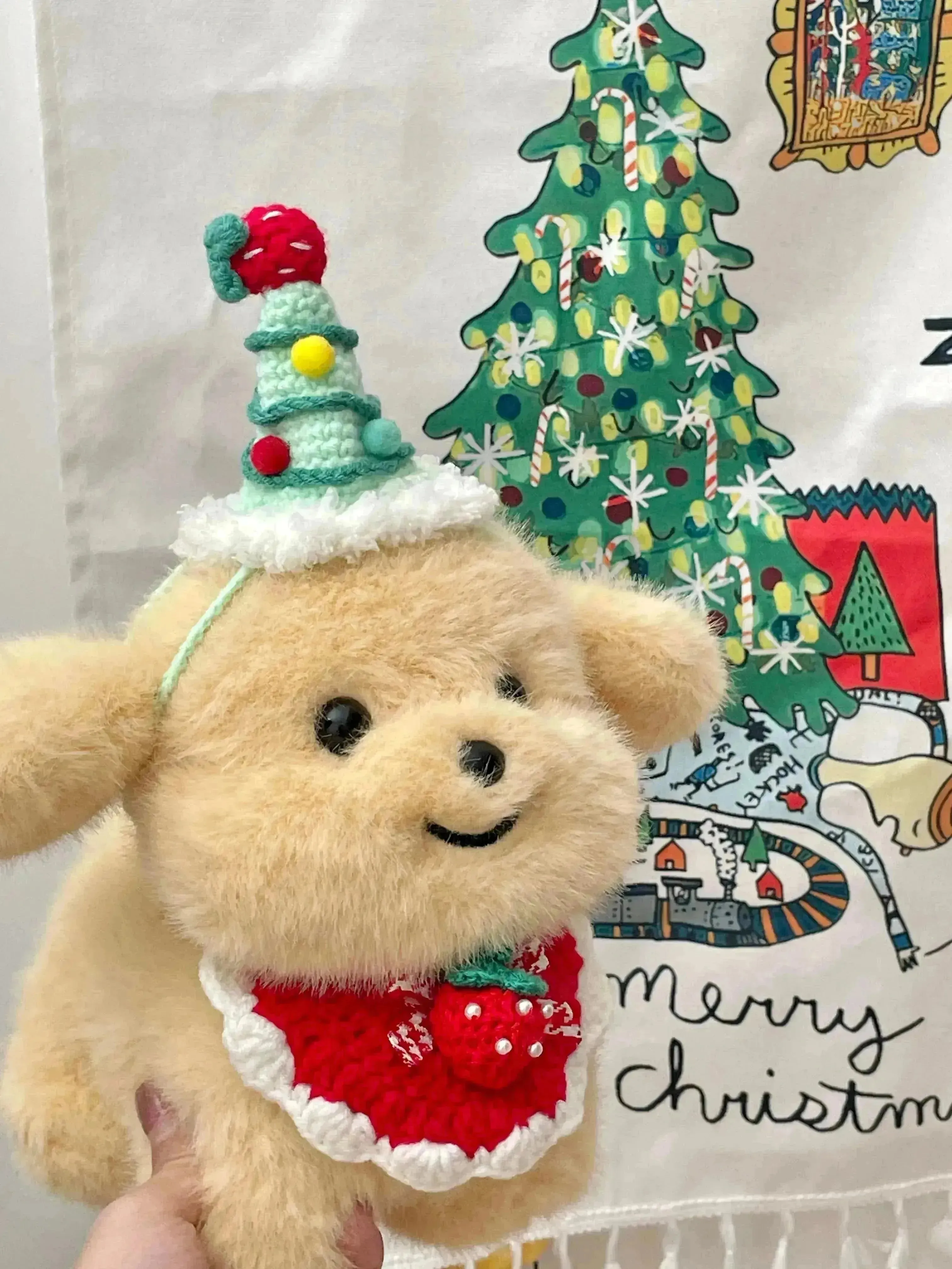 Dressed up Puppy Plushie (21 cm)