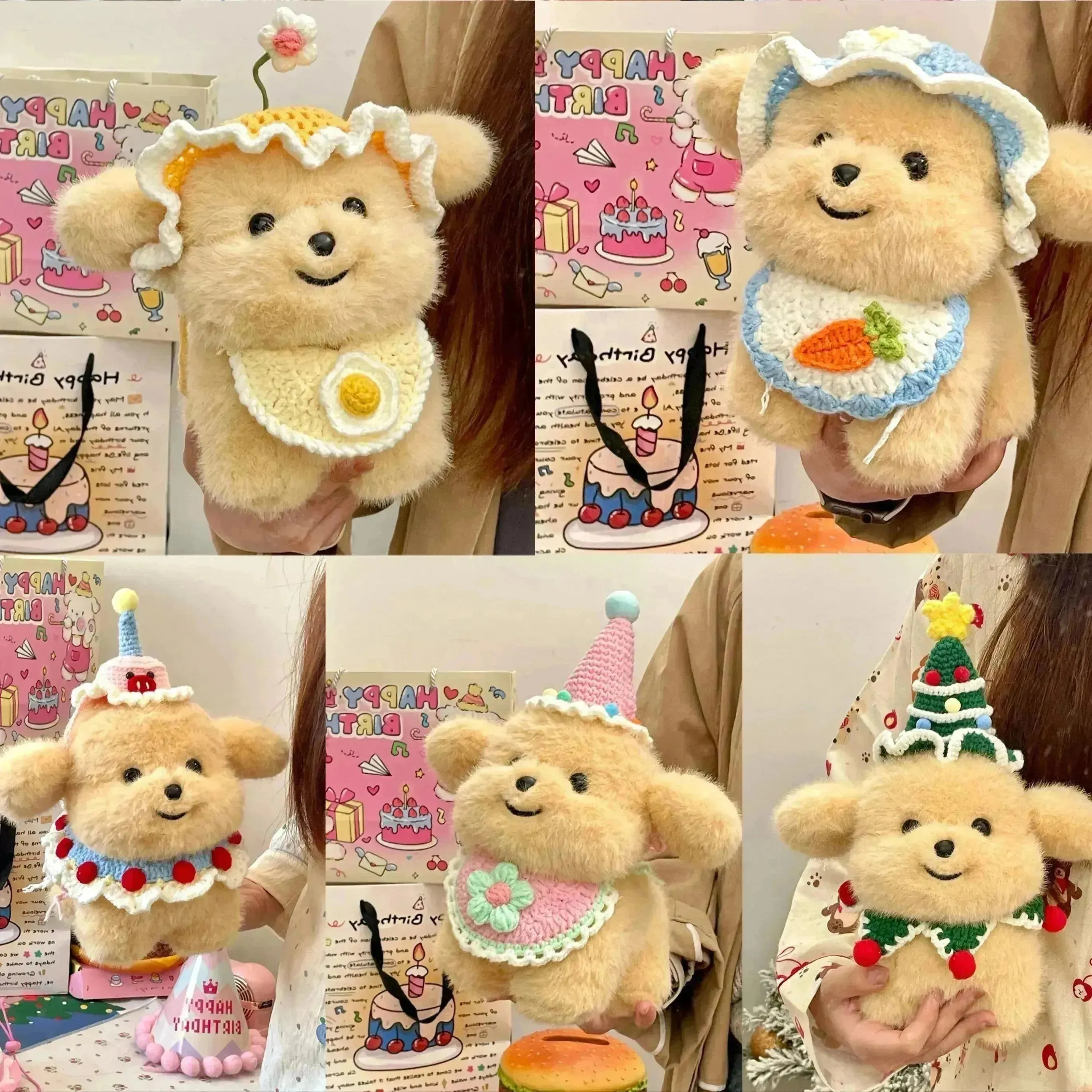Dressed up Puppy Plushie (21 cm)