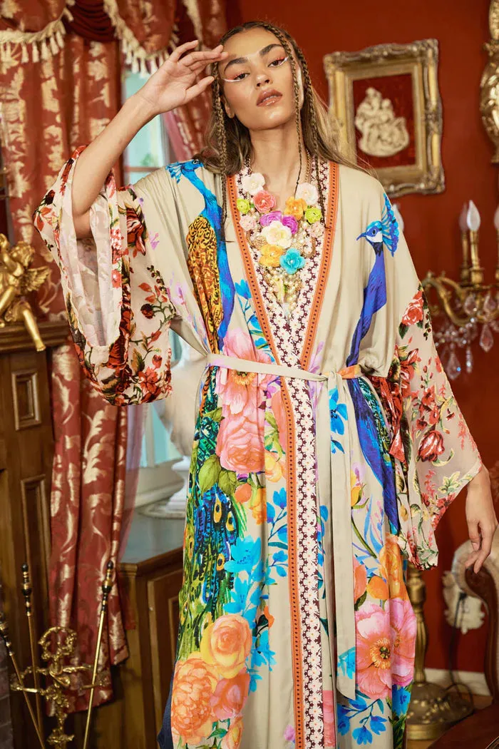 FANTASY KIMONO PEACOCK