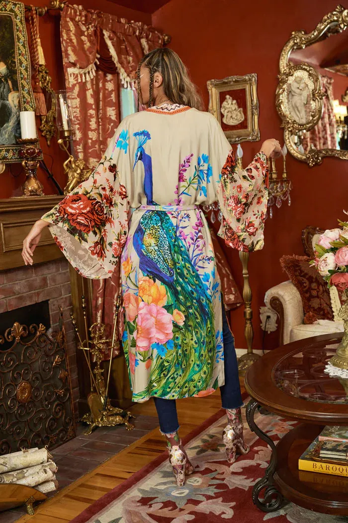FANTASY KIMONO PEACOCK