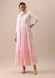 Fashion vibes  Boutique Viscose Chikankari Anarkali Suit