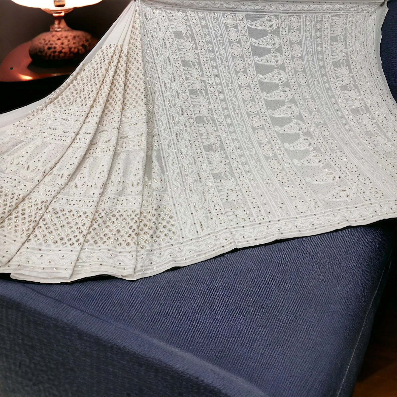 Fashion Vibes Boutique  Viscose Chikankari Anarkali Suit