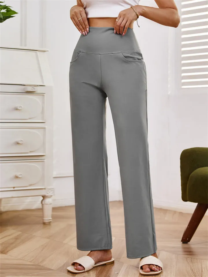 Female Comfy High-rise Casual Sports Yoga Trouser