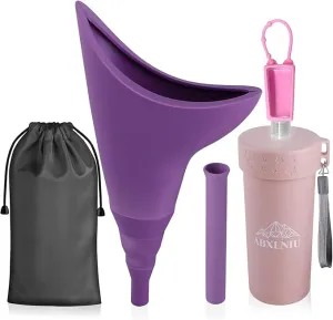 Female Urination Device with Cup, Female Urinals Portable Pee Funnel for Women - Standing Up to Pee Anywhere, Womens Pee Funnel Camping/Hiking Gear Gifts for Women