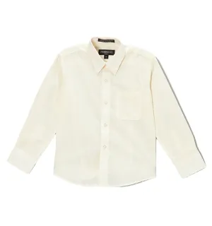 Ferrecci Boys Cotton Blend Off White Dress Shirt
