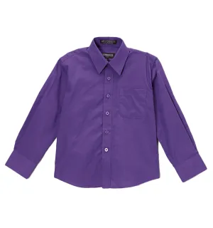 Ferrecci Boys Cotton Blend Purple Dress Shirt