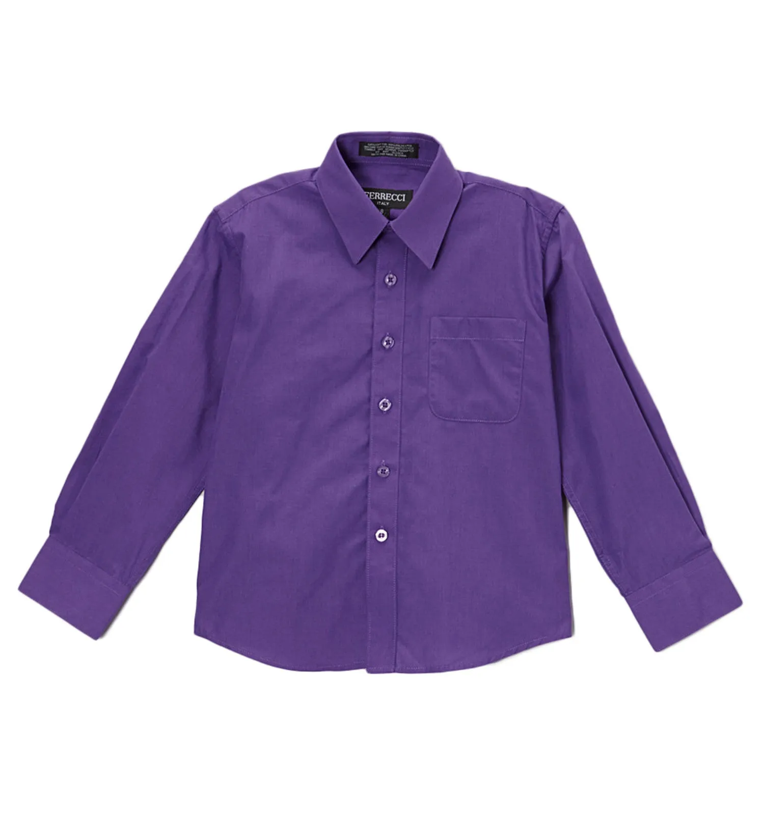 Ferrecci Boys Cotton Blend Purple Dress Shirt