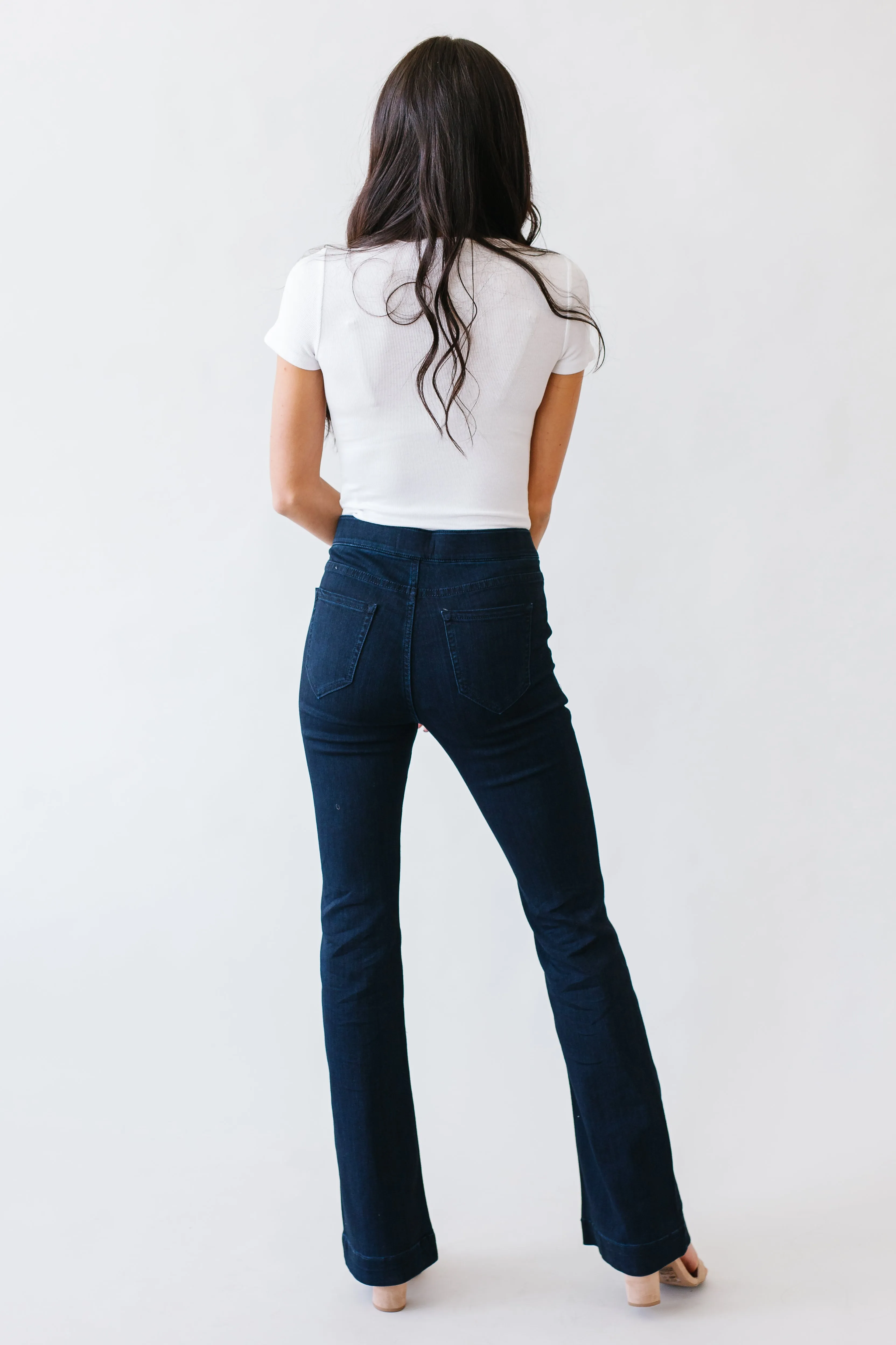 Flare Jeggings in Dark Wash