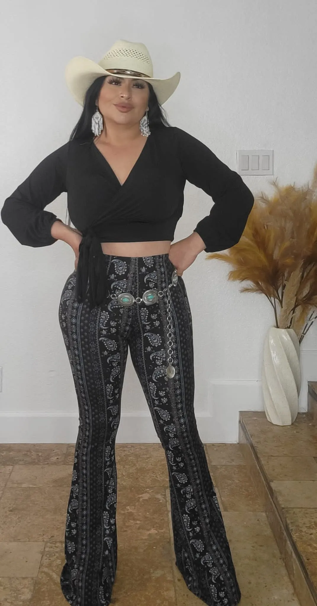 flare legging aztec navy