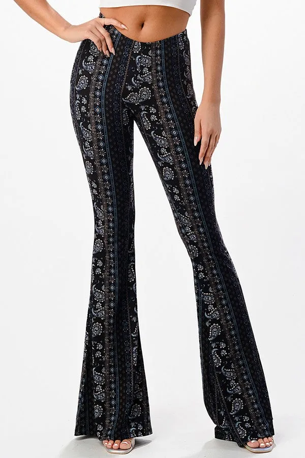 flare legging aztec navy