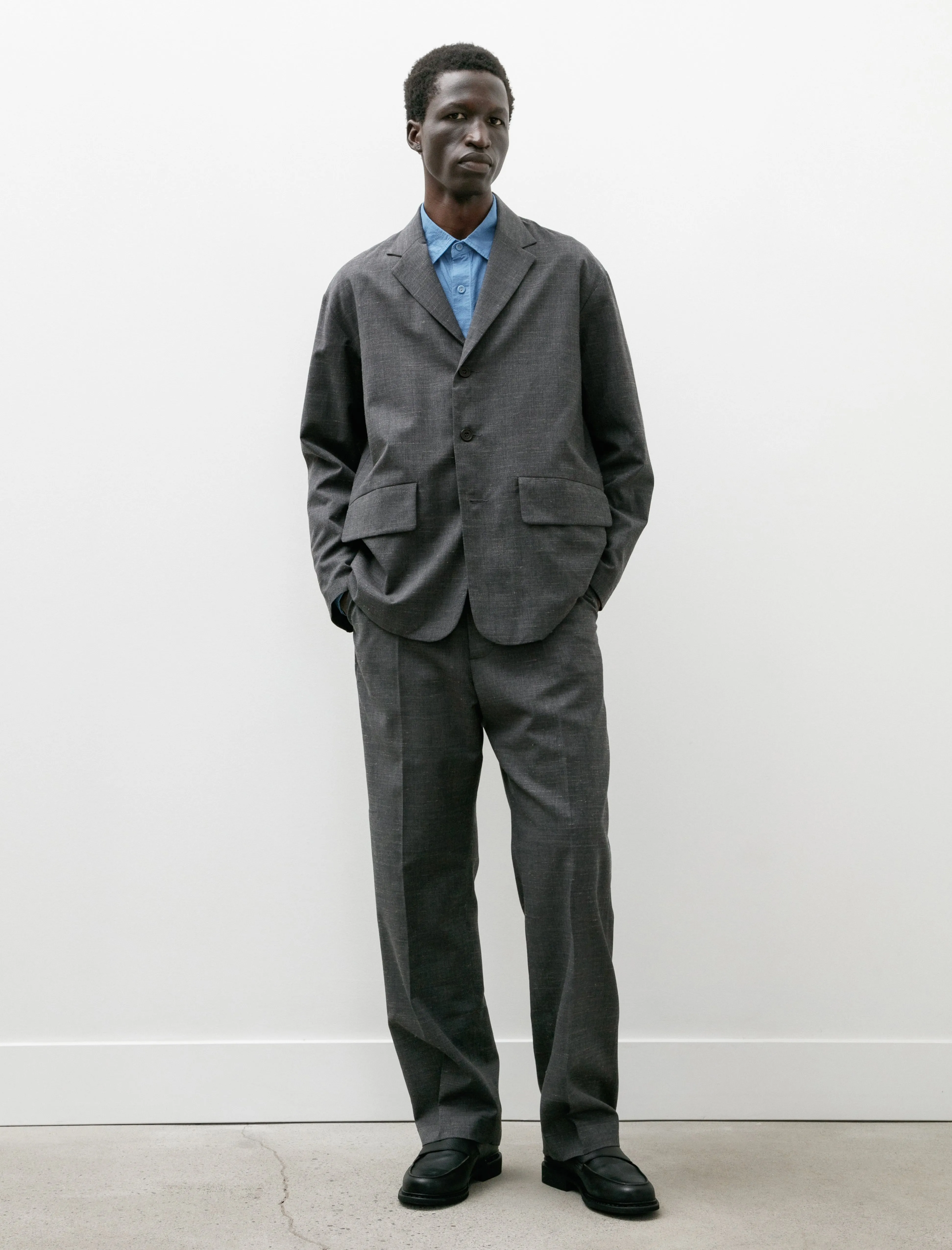 Fox Pant Tropical Wool Mix Charcoal