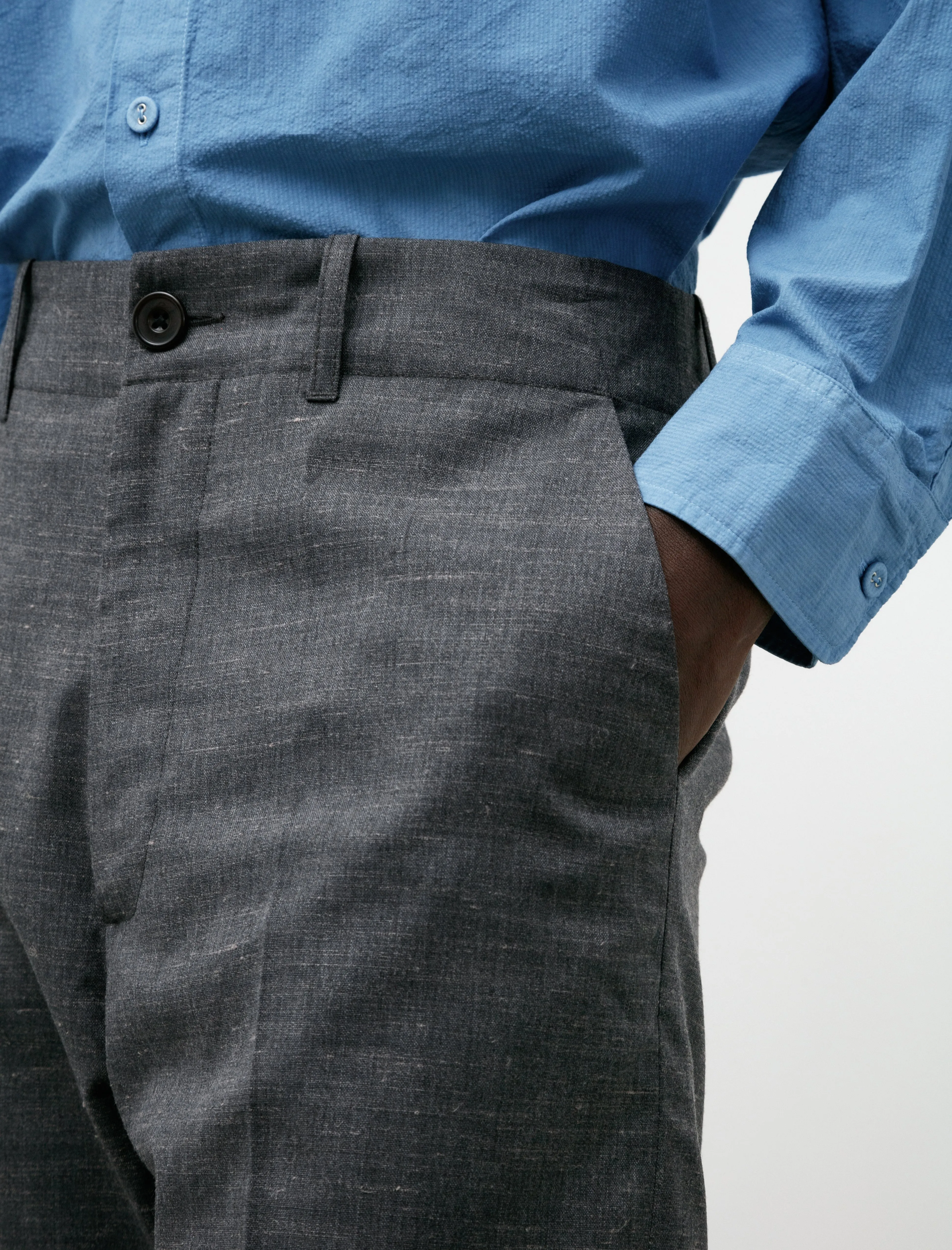 Fox Pant Tropical Wool Mix Charcoal