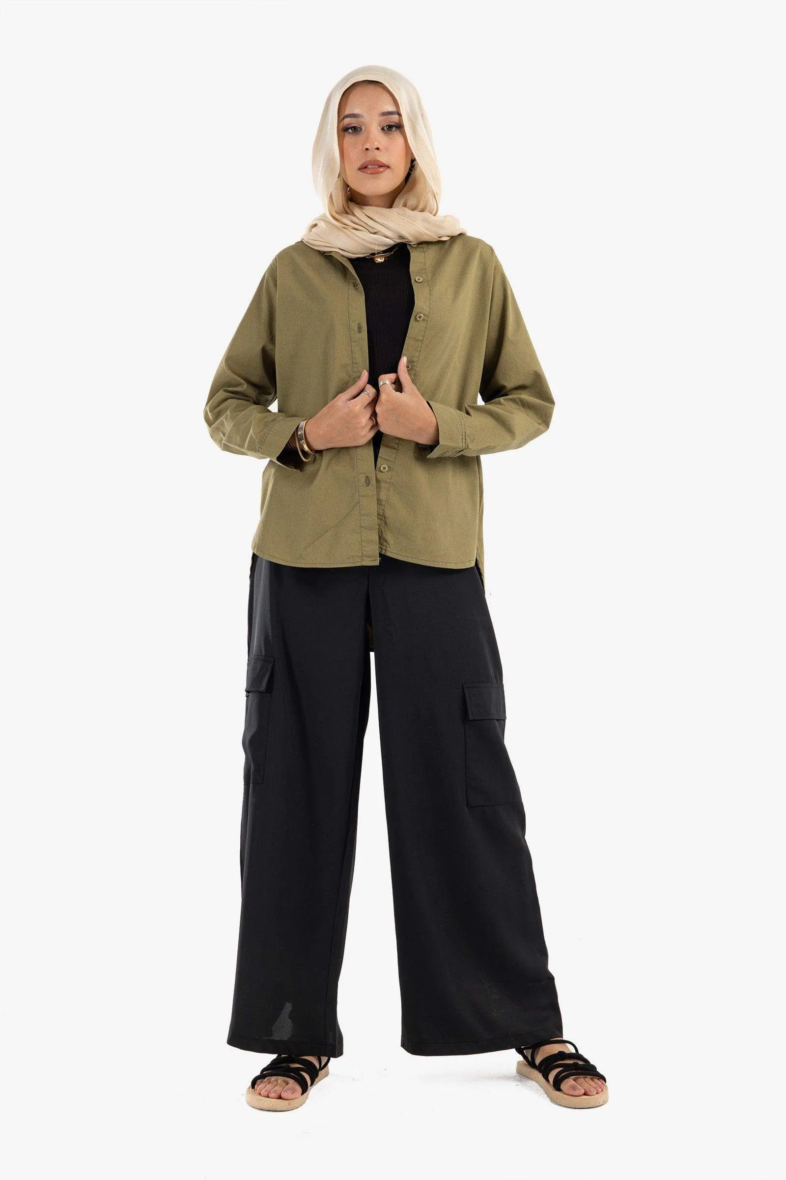 Gabardine Hip Length Shirt