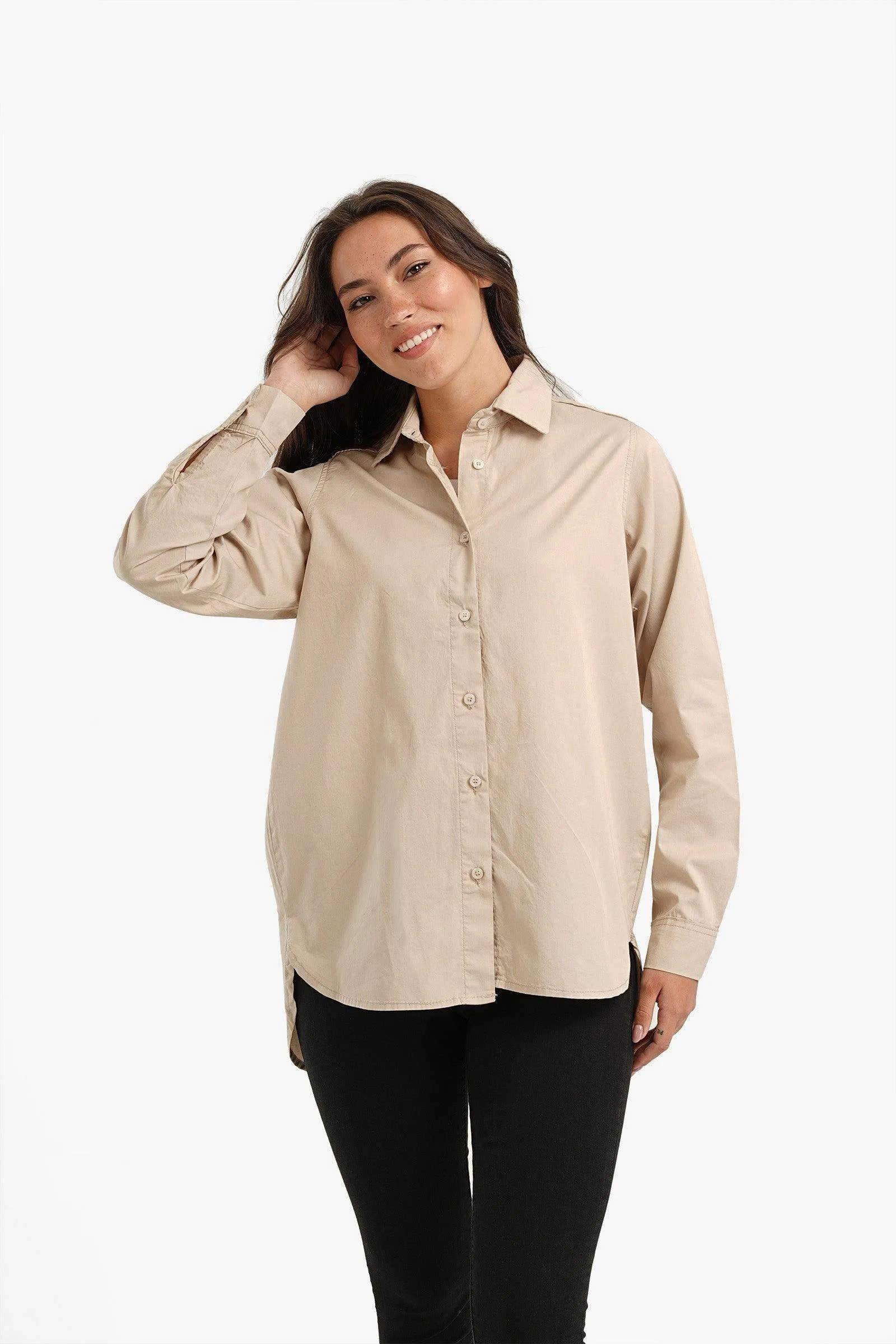 Gabardine Hip Length Shirt