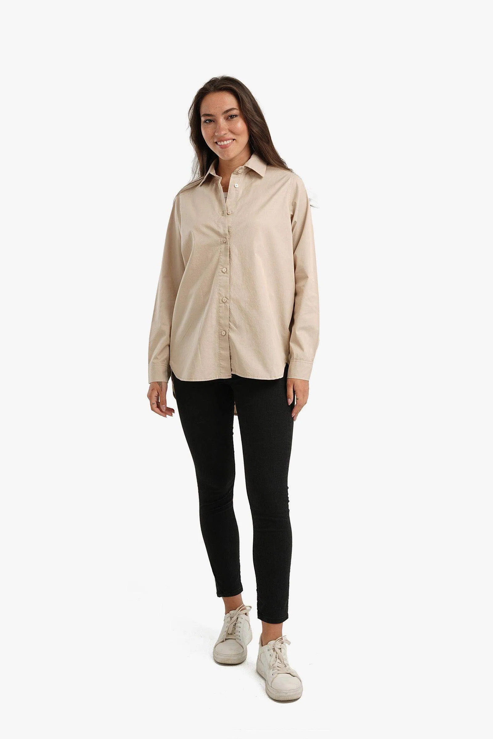 Gabardine Hip Length Shirt