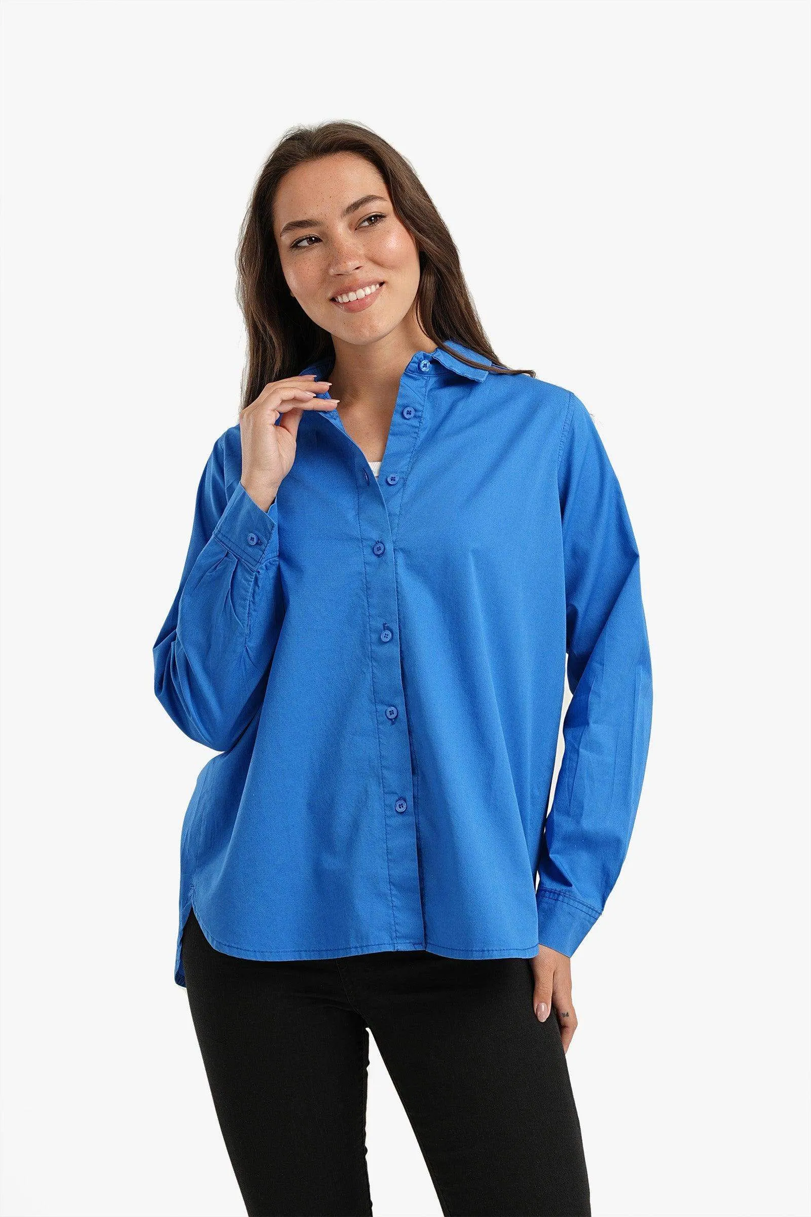 Gabardine Hip Length Shirt