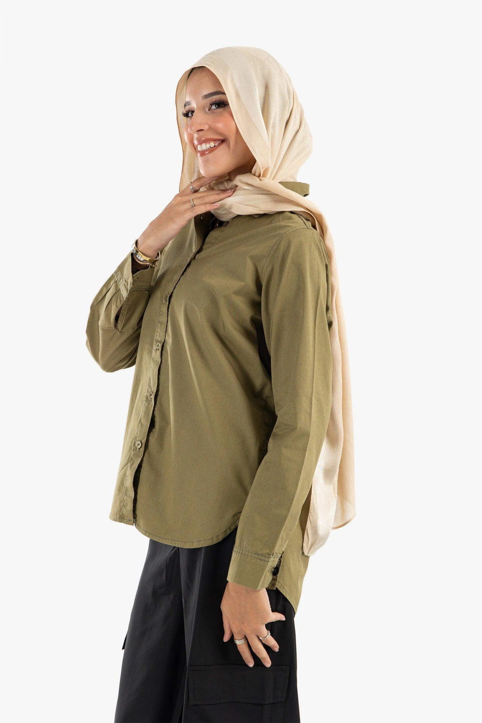 Gabardine Hip Length Shirt