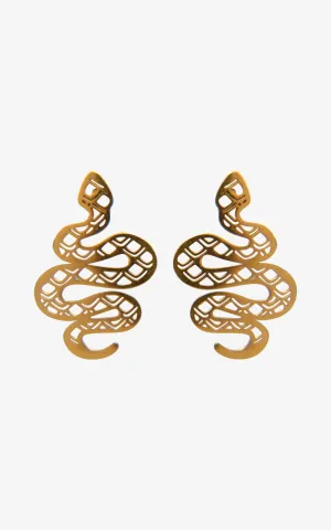 Geometric Snake Earrings