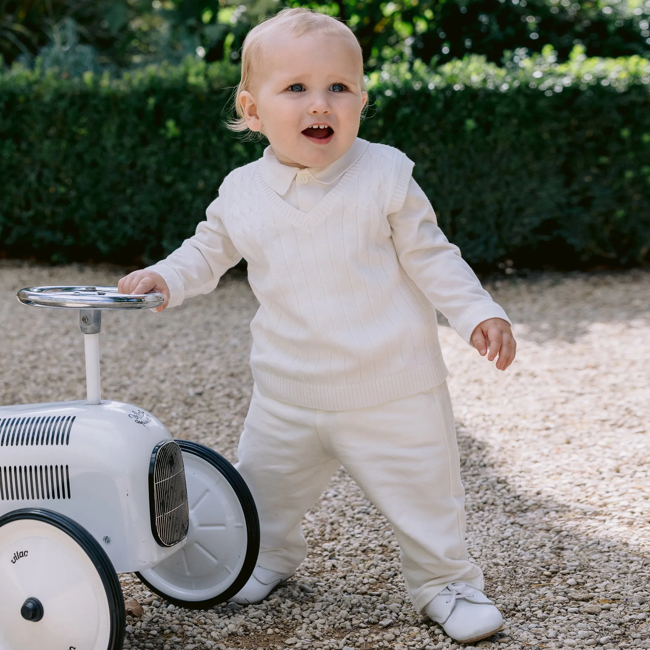 George Smart Baby Boys Ivory Three Piece Set