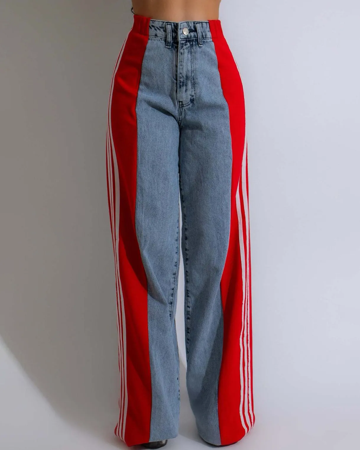 Giulia –Striped Patchwork Women's Pants