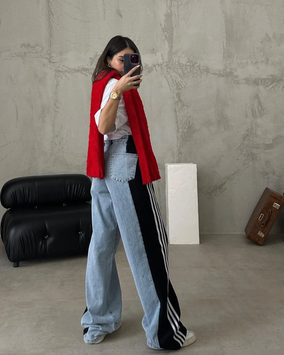 Giulia –Striped Patchwork Women's Pants