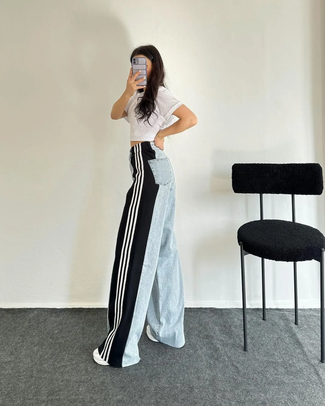 Giulia –Striped Patchwork Women's Pants