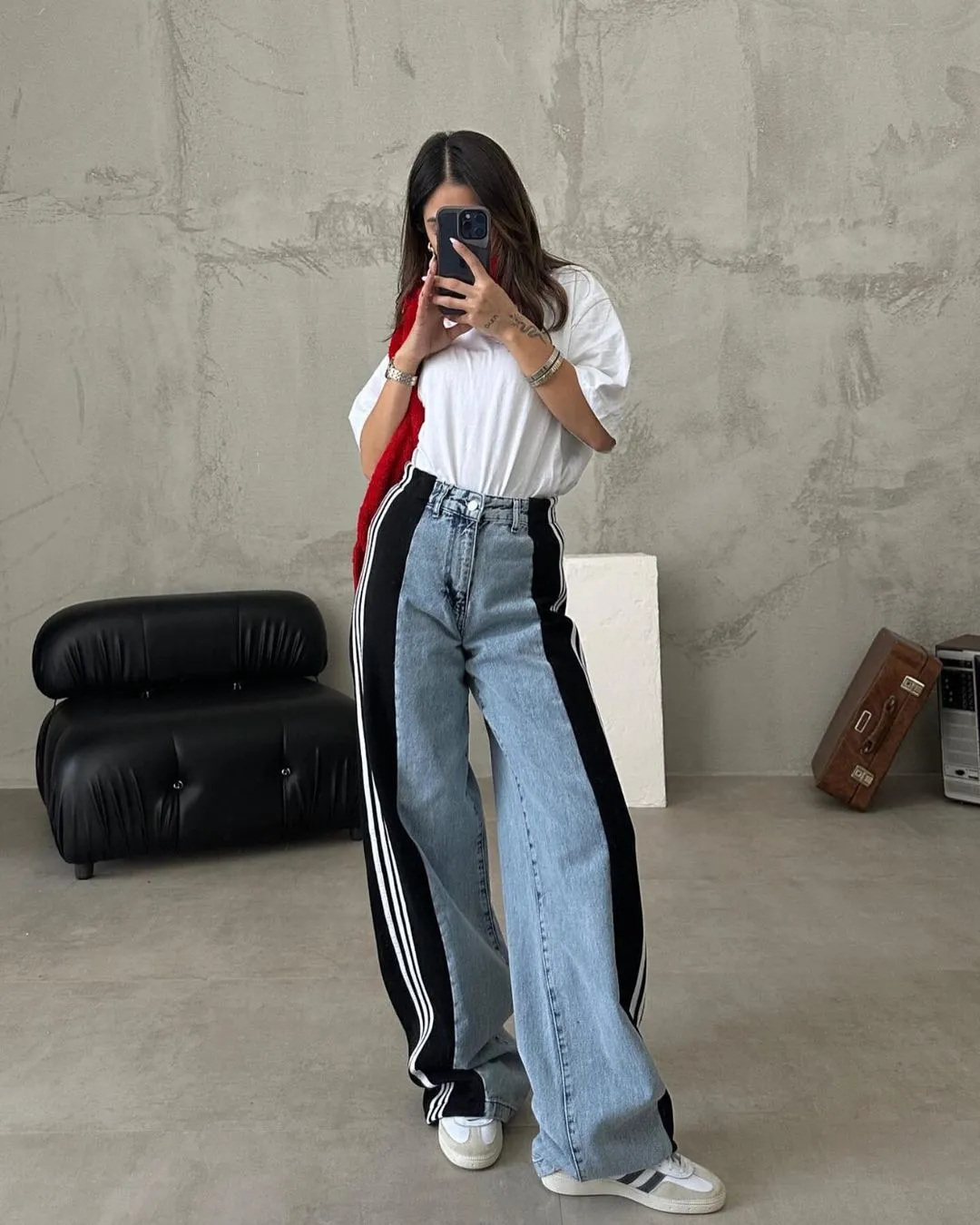 Giulia –Striped Patchwork Women's Pants