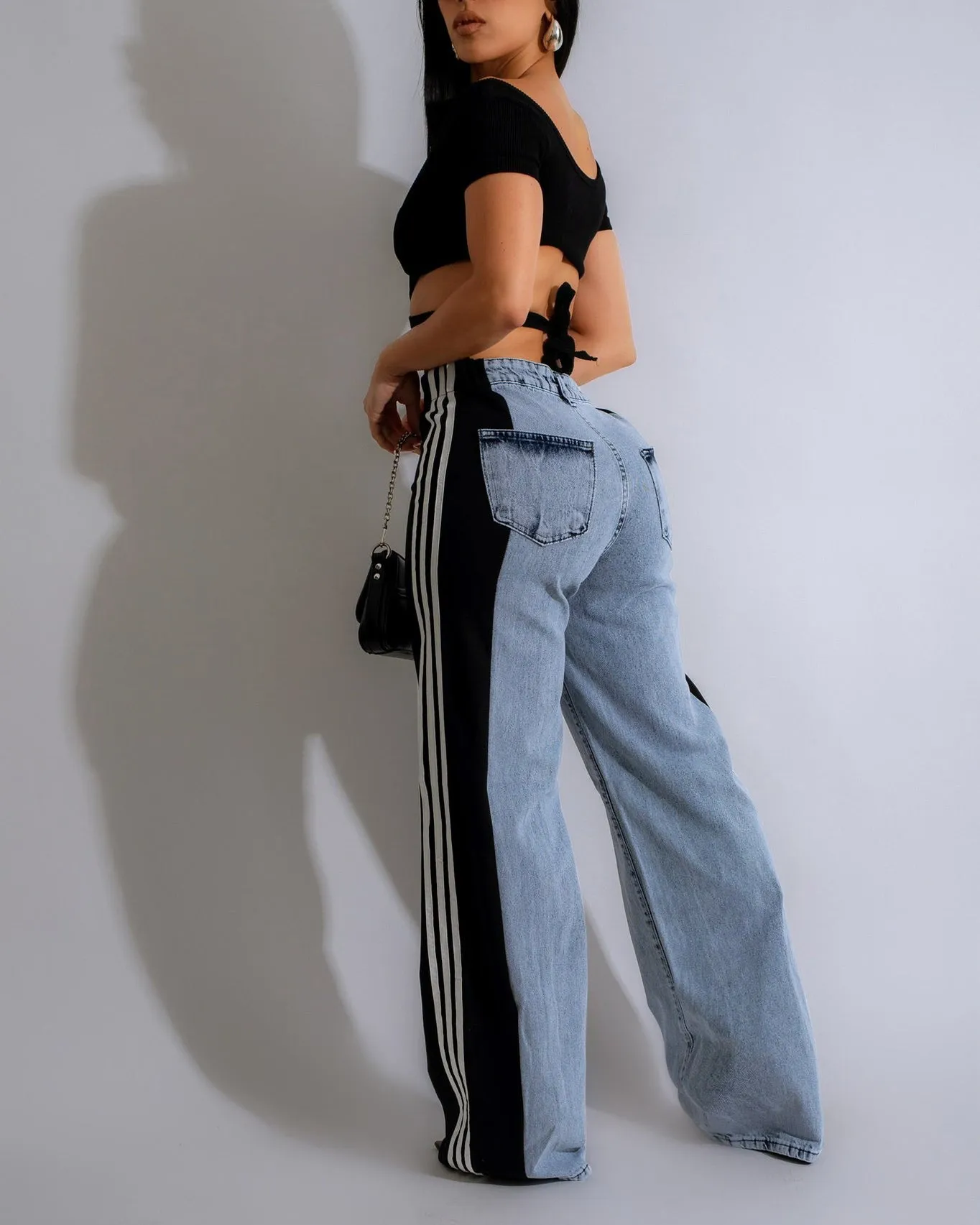 Giulia –Striped Patchwork Women's Pants