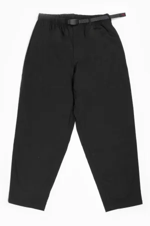 GRAMICCI GABRARDINE WIDE TAPERED PANTS BLACK