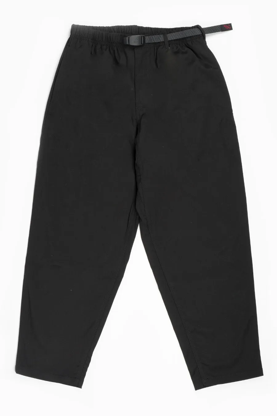 GRAMICCI GABRARDINE WIDE TAPERED PANTS BLACK