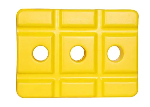 GRS India Best Heavy Plastic Cricket Stumps Set - 3 Stumps   2 Bails   1 Stand (Yellow)(Plastic Wicket Set)