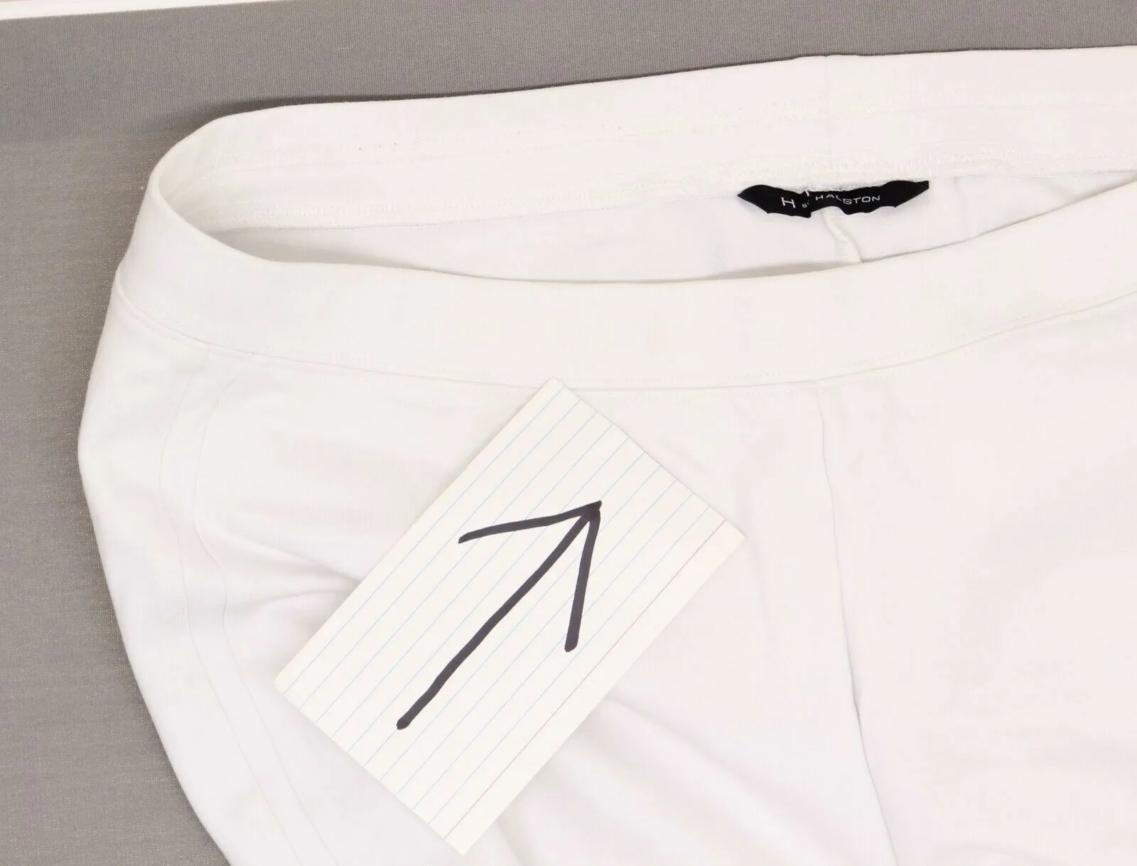 H by Halston Women's Ankle Length with Slits Ponte Leggings White Medium