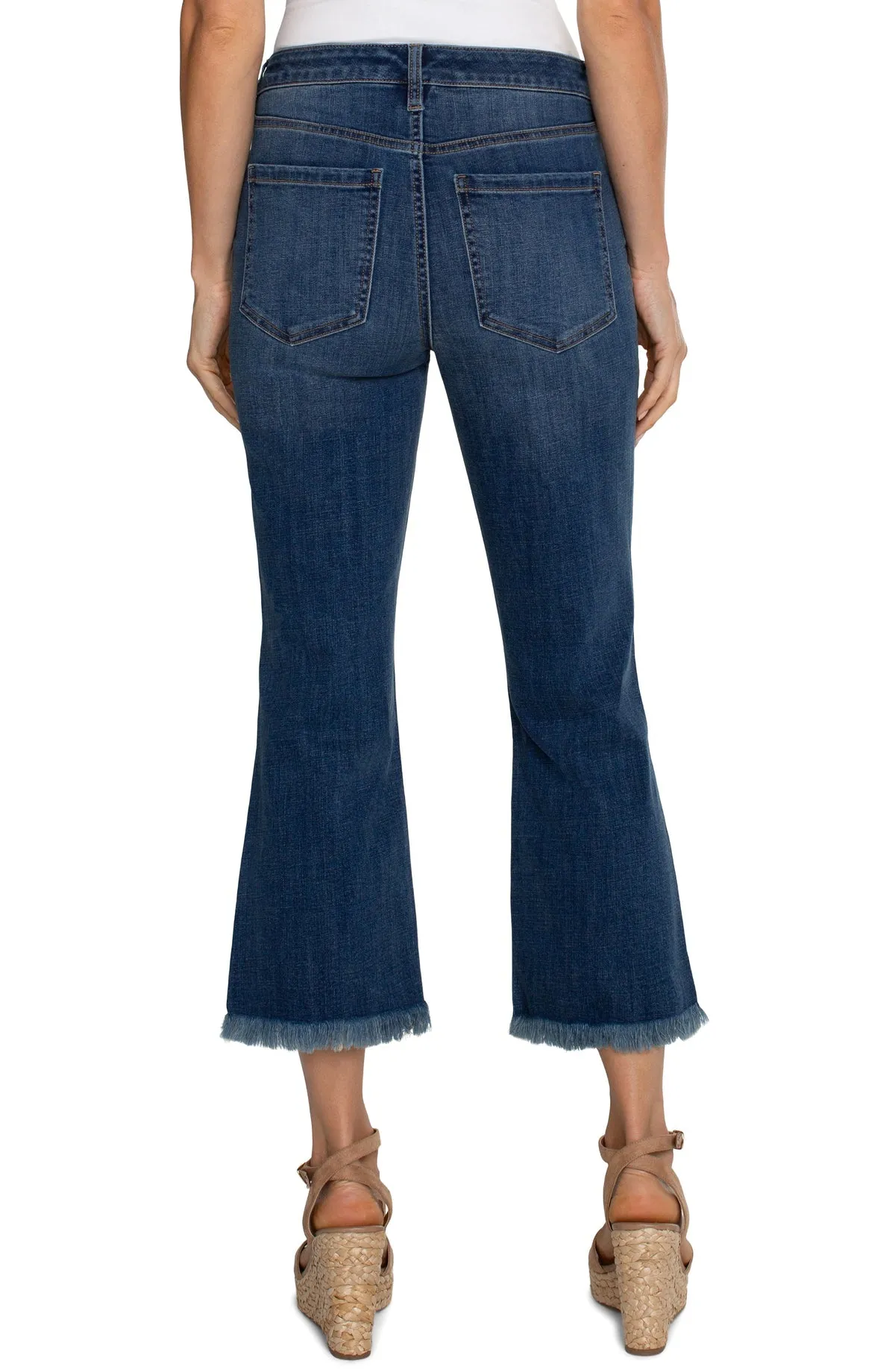 Hannah Crop Flare w/ Fray Hem - Elkmont