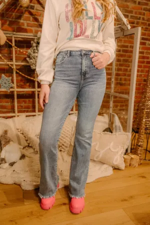 Hannah Vintage High Rise Flare Denim