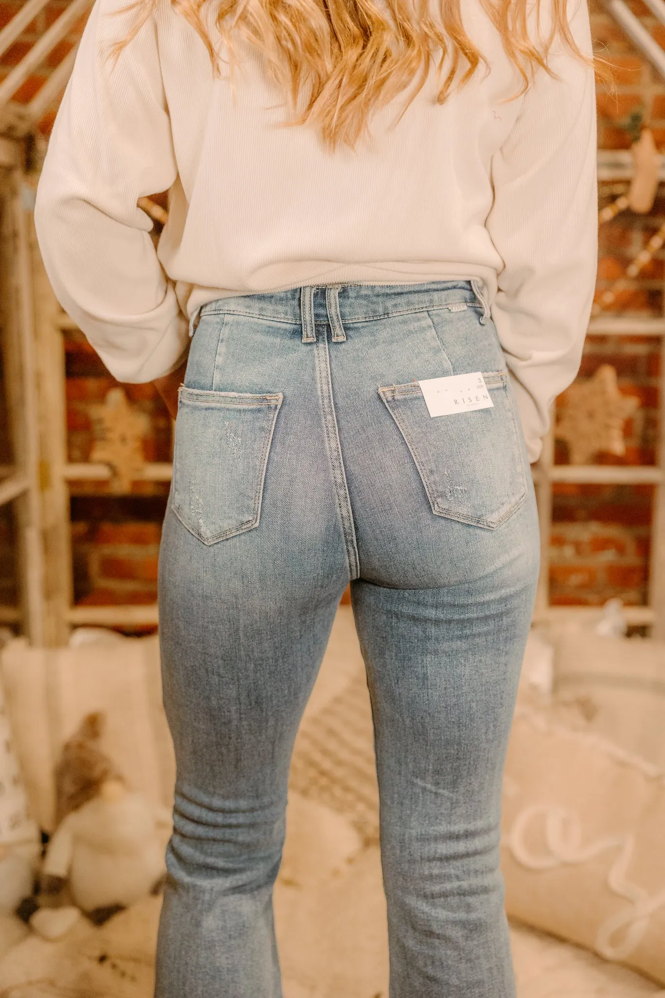 Hannah Vintage High Rise Flare Denim