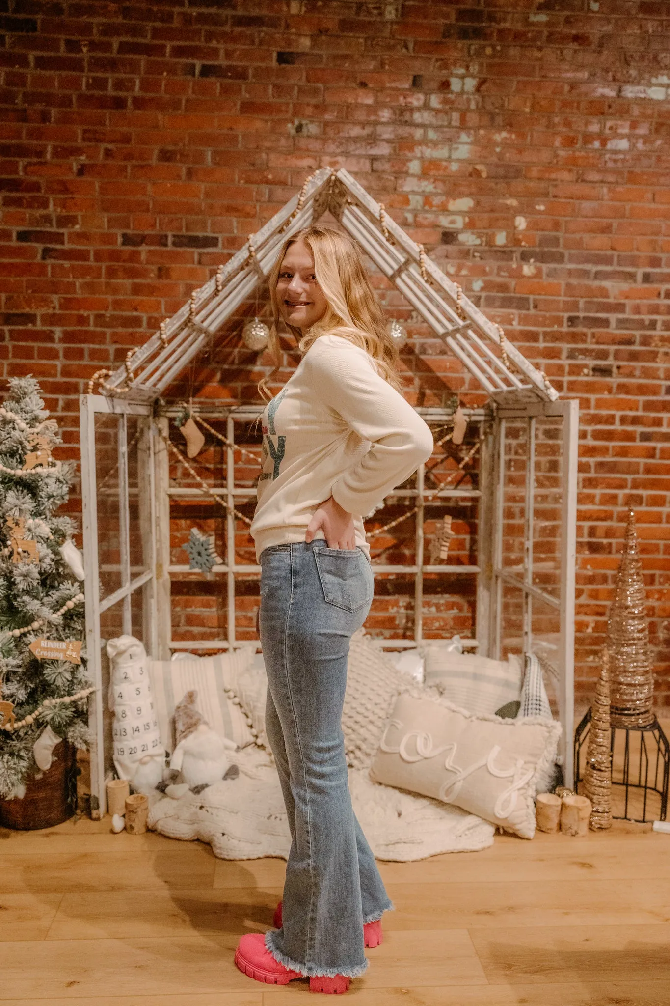 Hannah Vintage High Rise Flare Denim