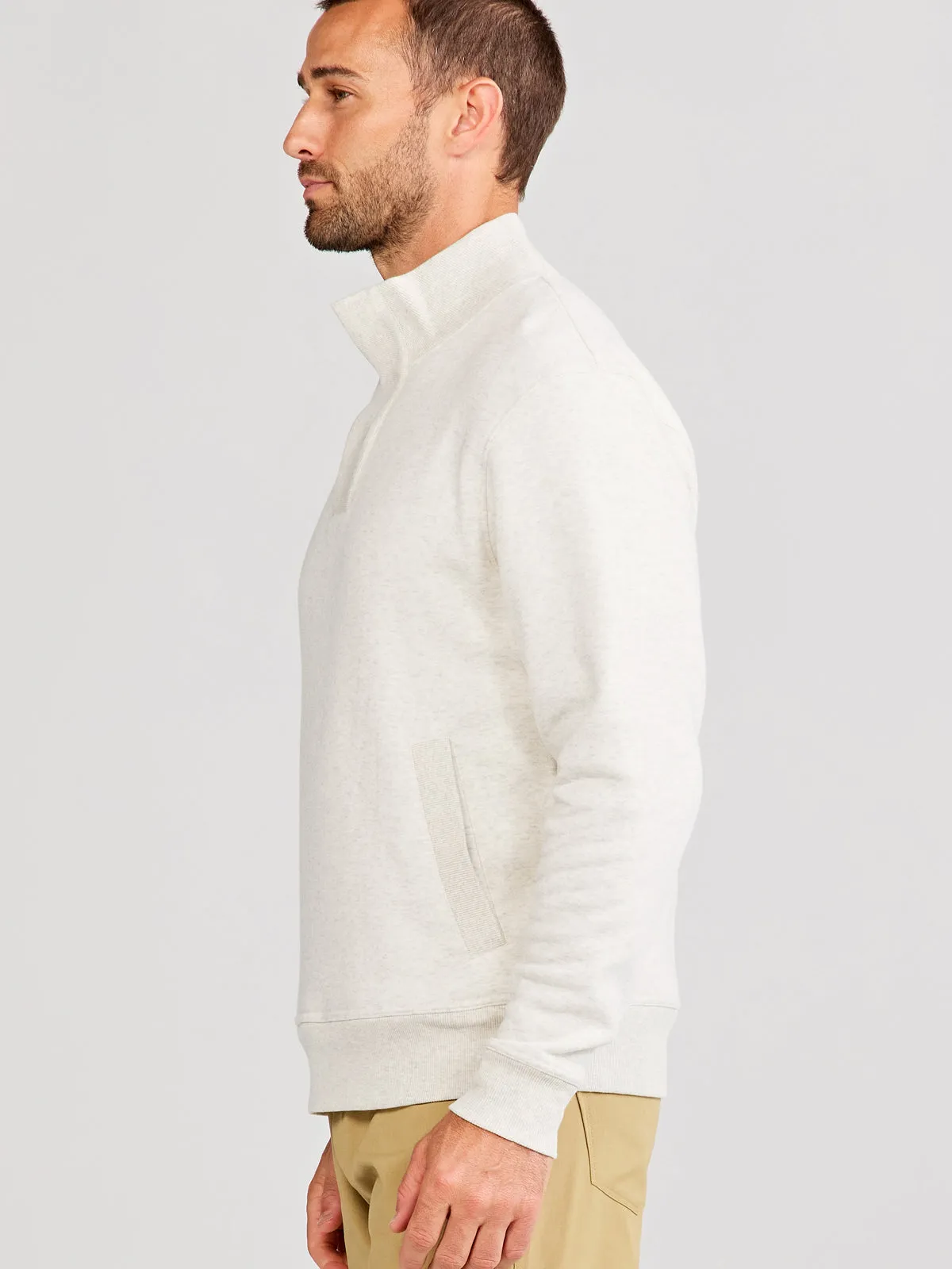 Hudson Fleece Henley Pullover Sweatshirt