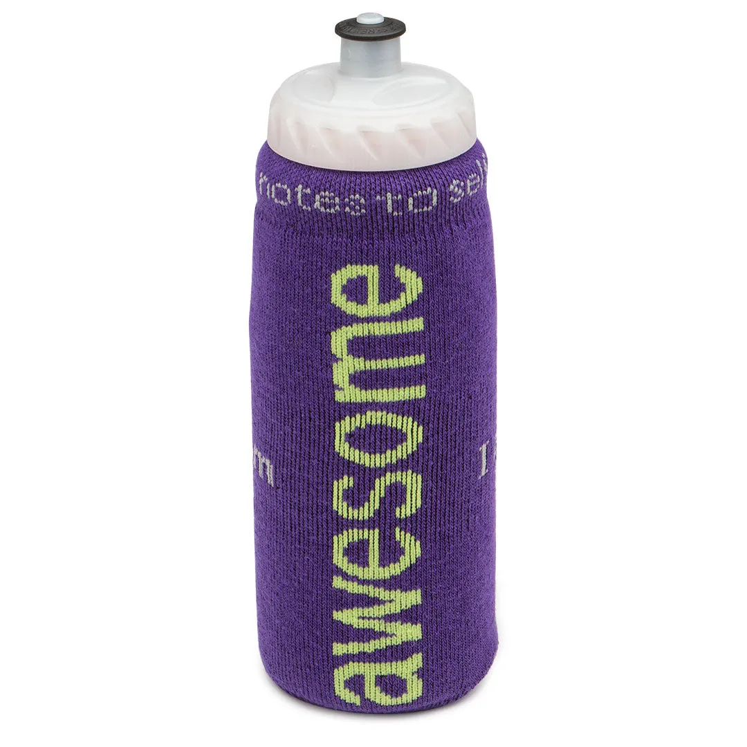 I am awesome™ purple water bottle cover